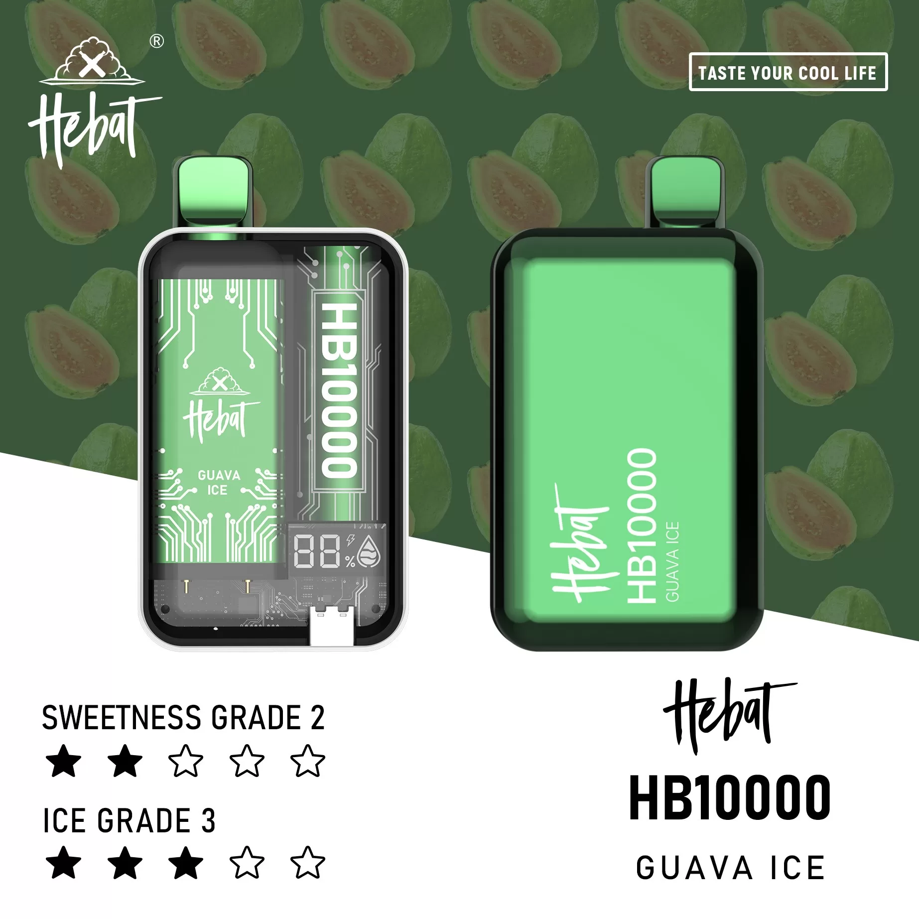 HEBAT 喜貝10000口大容量電子煙|一次性設計|濃郁順滑煙霧:圖片 9